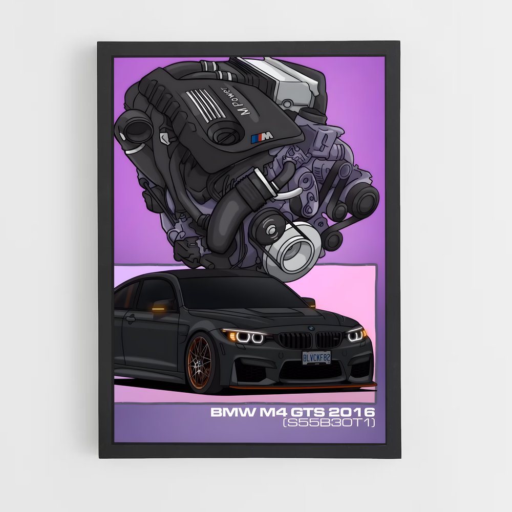 Poster V8 Fury – affiche BMW (vue 2)